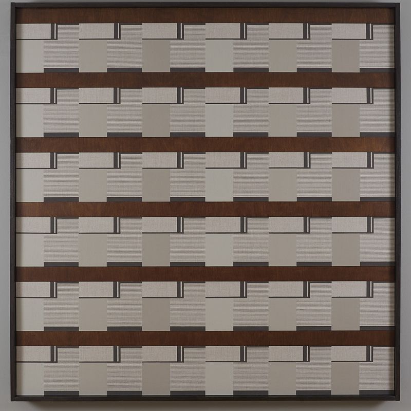 Rooms Of Accidental Geometry #12, 2020 Acryl auf Leinwand; Lasur auf Birkensperrholz, 12-teilig, Konzeptrahmen, 157 x 153 cm