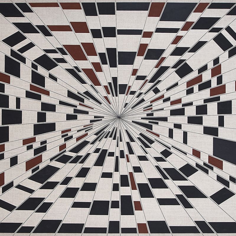 Planimetrische Bewegungen #10, 2012 Acryl auf Leinwand, 120 x 160 cm