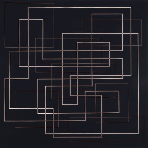 Linearics #10 – Schnittpunkte 02, 2011 Acryl auf Baumwolle, 135 x 135 cm