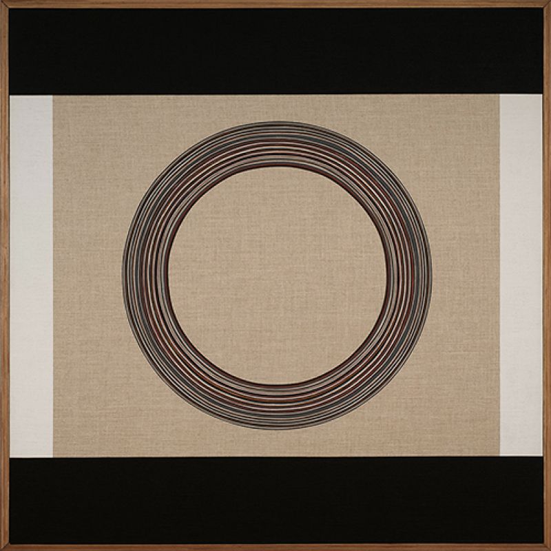 Space Emotion, 2025 Acryl auf Leinwand, Konzeptrahmen, 85 x 85 cm – Landessammlungen NÖ