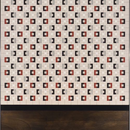 Patterns In Random Order #1, 2022 Acryl auf Leinwand; Lack auf Pappelsperrholz, 2-teilig,170 x 130cm