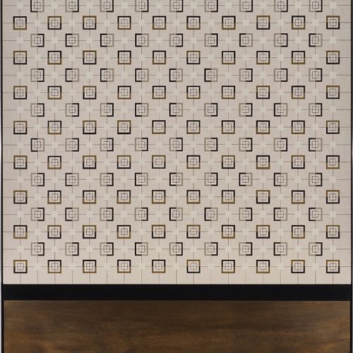 Patterns In Random Order #3, 2022 Acryl auf Leinwand; Lack auf Pappelsperrholz, 2-teilig, 170 x 130cm