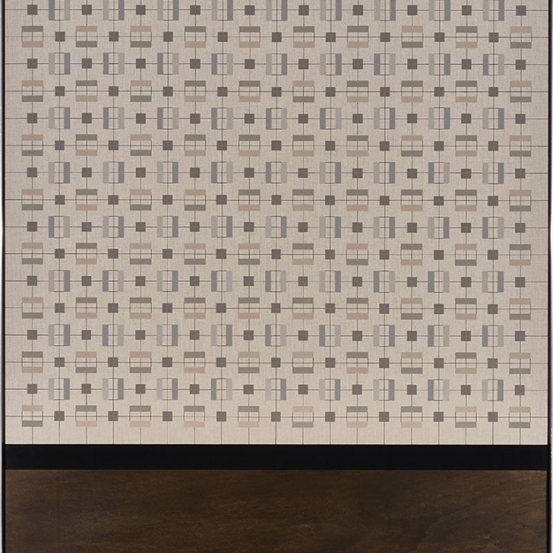 Patterns In Random Order #4, 2022 Acryl auf Leinwand; Lack auf Pappelsperrholz, 3-teilg, 170 x 130 cm