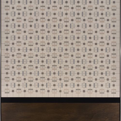 Patterns In Random Order #4, 2022 Acryl auf Leinwand; Lack auf Pappelsperrholz, 2-teilg, 170 x 130cm