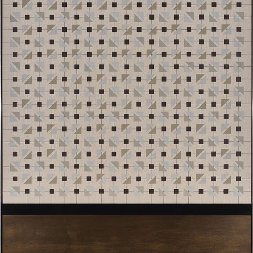 612006 - Patterns In Random Order #2, 2022 Acryl auf Leinwand; Lack auf Pappelsperrholz, 2-teilig, 170 x 130cm